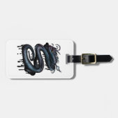 Drache-Strudel Gepäckanhänger (Vorderseite horizontal)