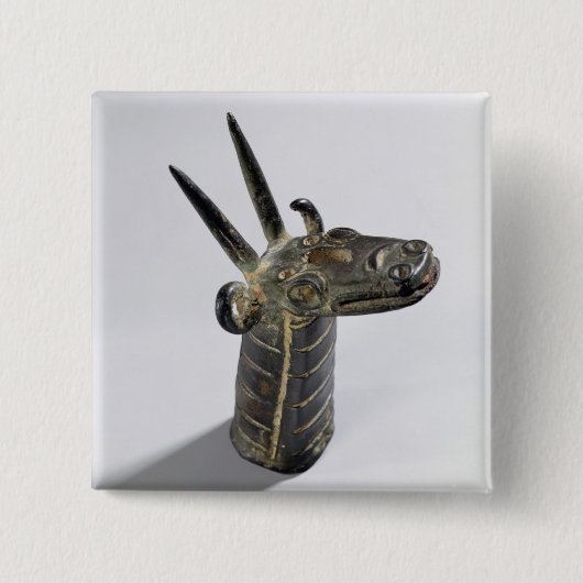 Drache, Symbol des Gottes Marduk, spätes Assyrian Button (Vorderseite)
