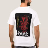 Drache T-Shirt-Design T-Shirt (Rückseite)