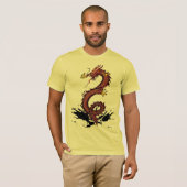 DRACHE-T - SHIRT FÜR MÄNNER (Vorne ganz)