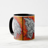 Drache-Tasse durch Dana Tyrrell Tasse (Vorderseite Links)