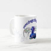 Drache-Tasse mit mit Filigran geschmücktem Kaffeetasse (Vorderseite Links)