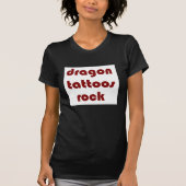 Drache tätowiert Felsen T-Shirt (Vorderseite)