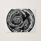 Drache-Tätowierungs-Entwurf Puzzle (Horizontal)