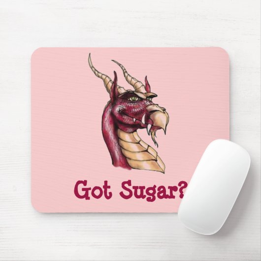 Drache Thaddeus Osbert got Zucker Mousepad (Mit Mouse)