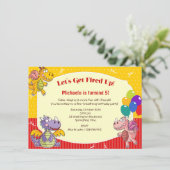 Drache-Thema-Geburtstag Einladung (Stehend Vorderseite)