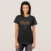 Drache Tiere Puzzle-Teile Autismus-Bewusstsein T-Shirt (Vorne ganz)