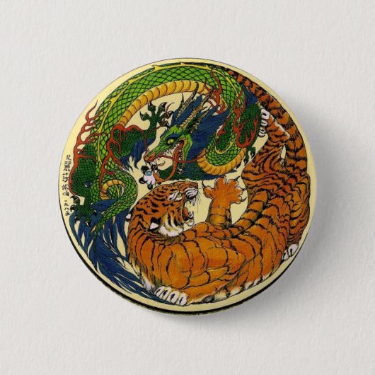 DRACHE-TIGER BUTTON (Vorderseite)