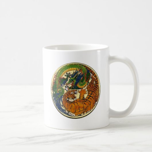 DRACHE-TIGER KAFFEETASSE (Rechts)