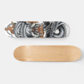 Drache-Tiger-Skateboard Skateboard (Horizontal)