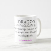 Drache-Totem-Tasse Kaffeetasse (VorderseiteRechts)