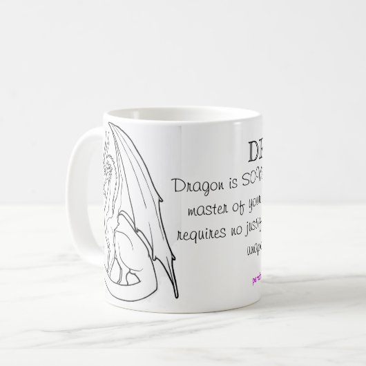Drache-Totem-Tasse Kaffeetasse (Vorderseite Links)