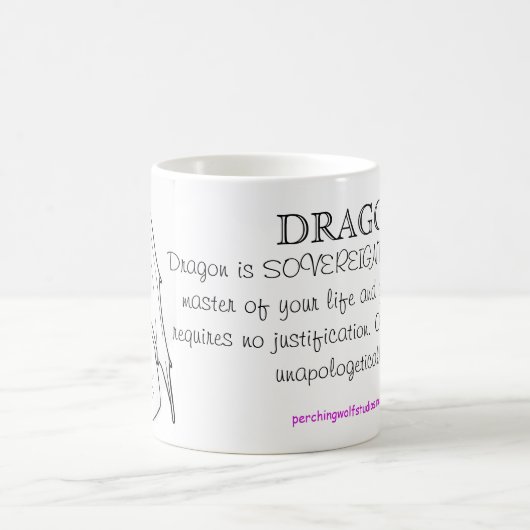 Drache-Totem-Tasse Kaffeetasse (Mittel)