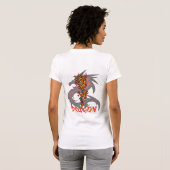 Drache-Trägershirt T-Shirt (Schwarz voll)