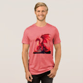 DRACHE Tri-Blend SHIRT (Vorderseite voll)