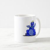 Drache-trinkender Tee Kaffeetasse (VorderseiteRechts)
