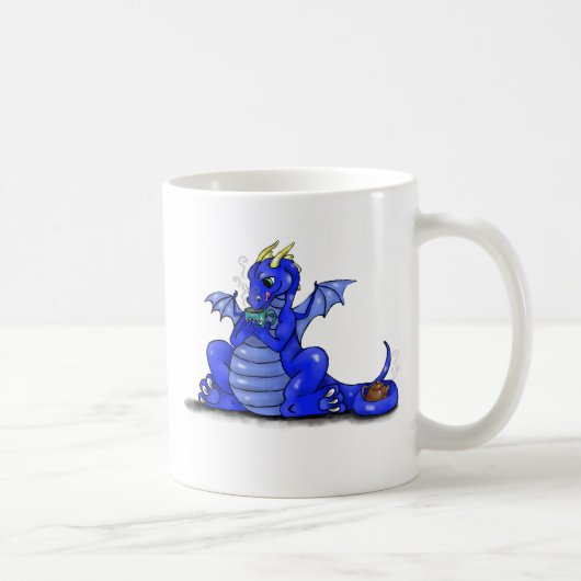 Drache-trinkender Tee Kaffeetasse (Rechts)