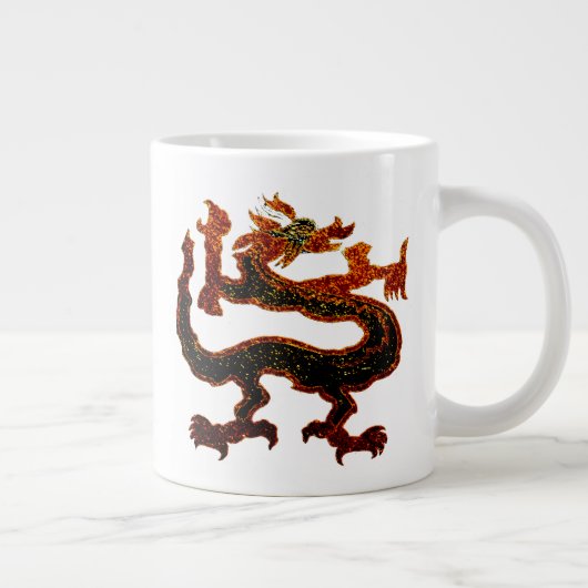Drache-Tunnel-bohrwagenTasse Jumbo-Tasse (Rechts)