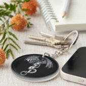 Drache-u. Klinge-Acryl-Schlüsselanhänger Schlüsselanhänger (Vorderseite rechts)