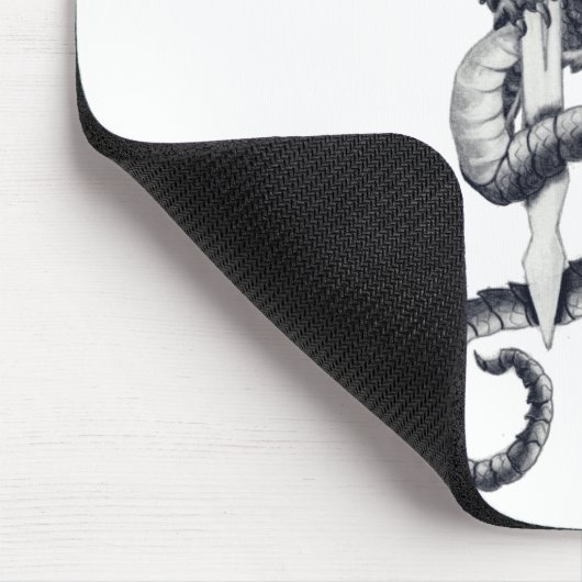 Drache u. Klinge Mousepad (Ecke)