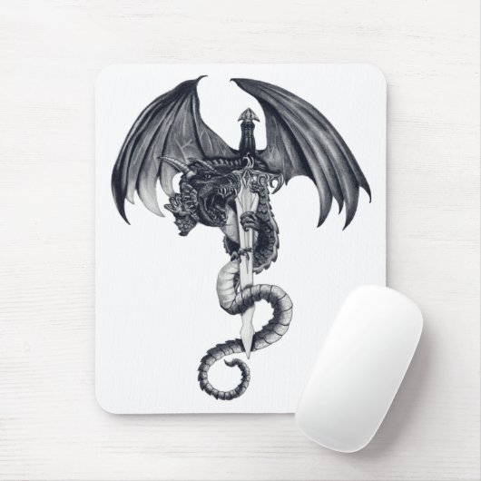 Drache u. Klinge Mousepad (Mit Mouse)