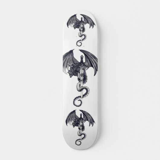 Drache-u. Klinge-Skateboard Skateboard (Vorne)