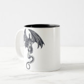 Drache-u. Klinge-Tasse Zweifarbige Tasse (Vorderseite Links)