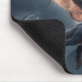Drache über dem Schloss. Mousepad (Ecke)