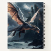 Drache über dem Schloss. Notizblock (Rückseite)