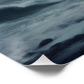 Drache über dem Schloss. Poster (Ecke)