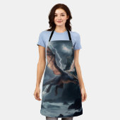 Drache über dem Schloss. Schürze (Getragen)