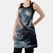 Drache über dem Schloss. Schürze (InSitu)