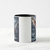 Drache über dem Schloss. Tasse (Zentrum)