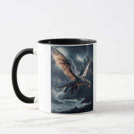 Drache über dem Schloss. Tasse