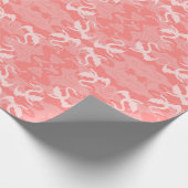 Drache über Rosa Geschenkpapier (Ecke)