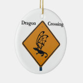 Drache-Überfahrt Keramikornament (Rechts)