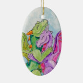 Drache-Umarmung Keramik Ornament (Rechts)