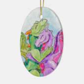 Drache-Umarmung Keramik Ornament (Links)