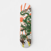 Drache und aufstrebende Sonne Skateboard (Vorne)