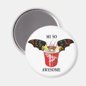 Drache und Chinesischer Cup Magnet (Vorderseite/Rückseite)