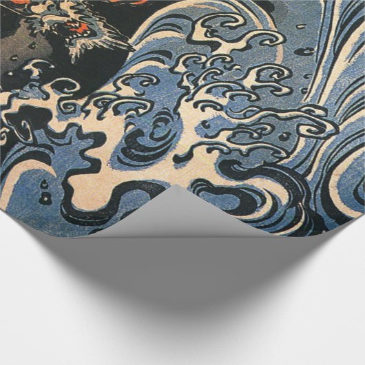 Drache und das Meer Geschenkpapier (Ecke)