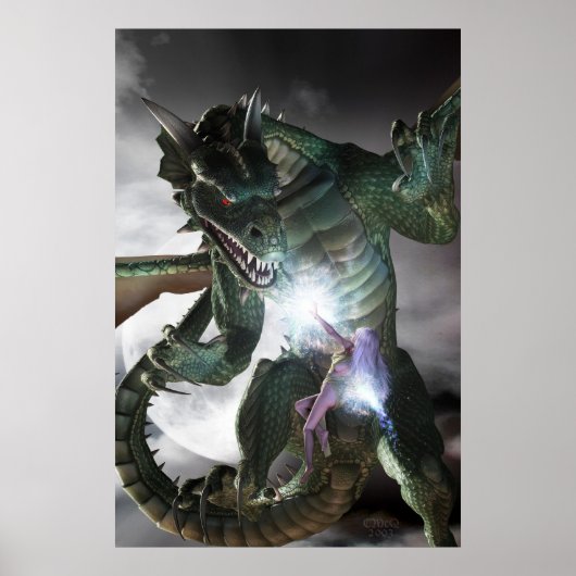 Drache und die Zauberin Poster (Vorne)