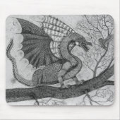 Drache und Eule Mousepad (Vorne)