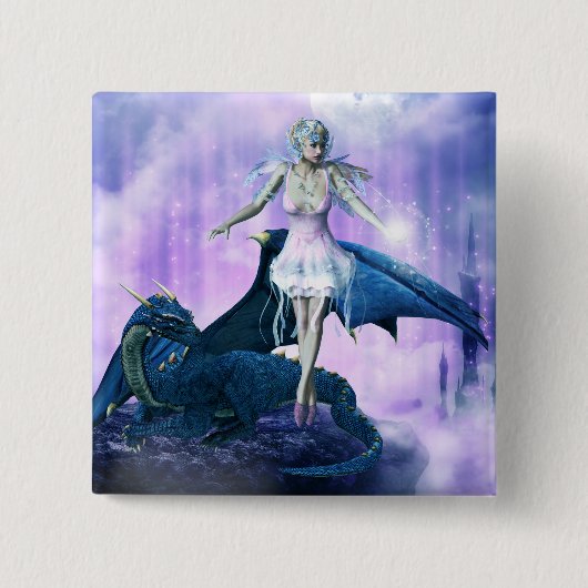 Drache und Fairy Button (Vorderseite)