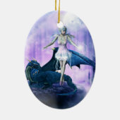 Drache und Fairy Keramikornament (Hinten)
