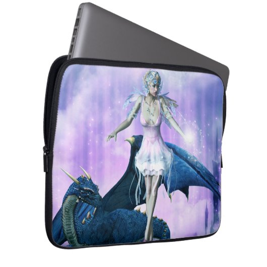 Drache und Fairy Laptopschutzhülle (Vorne Rechts)