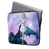 Drache und Fairy Laptopschutzhülle (Vorderseite Links)