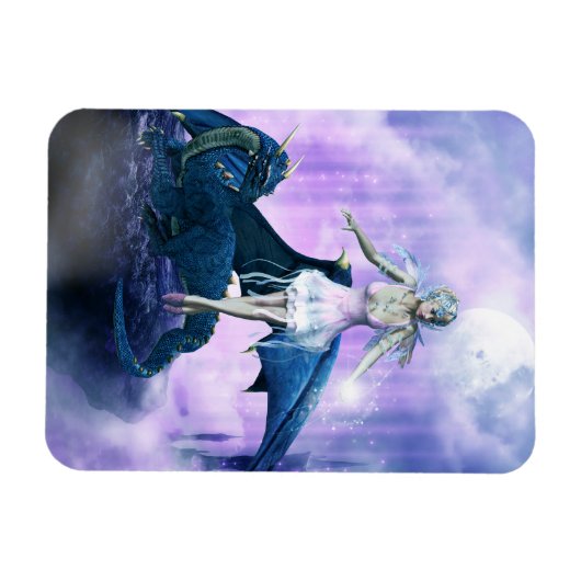 Drache und Fairy Magnet (Horizontal)