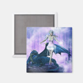 Drache und Fairy Magnet (Vorderseite/Rückseite)