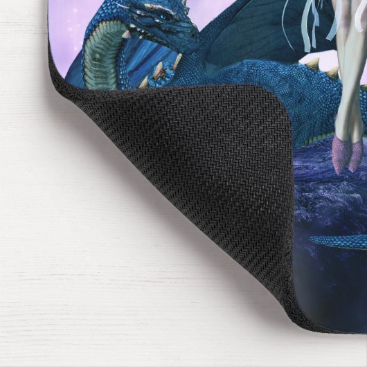 Drache und Fairy Mousepad (Ecke)
